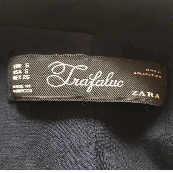 ZARA Trafaluc Spiked Cotton Velvet Asymmetrical Zip Front Utility Jacket Sz S - Picture 13 of 15